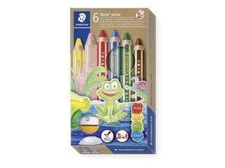 Coloured pencils with sharpener Staedtler Noris junior 140, 6 pcs.