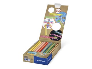 Värvilised pliiatsid teritajaga Staedtler Noris junior 140, 6 tk.