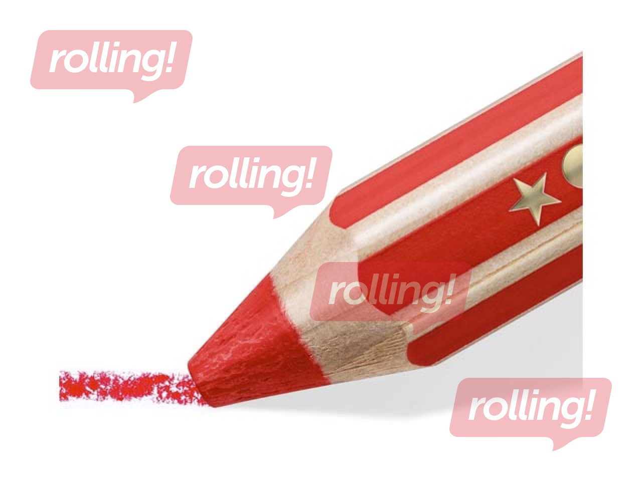 Värvilised pliiatsid teritajaga Staedtler Noris junior 140, 6 tk.