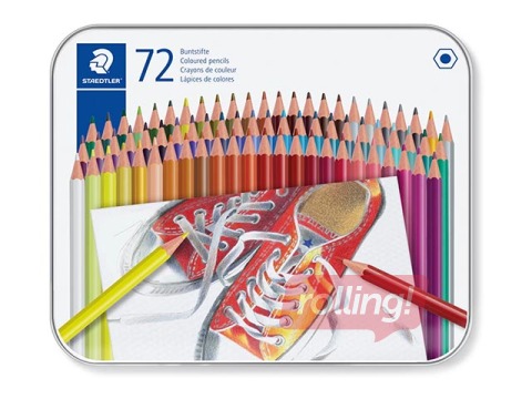Coloured pencils Staedtler 175 in metal case, 72 pcs.