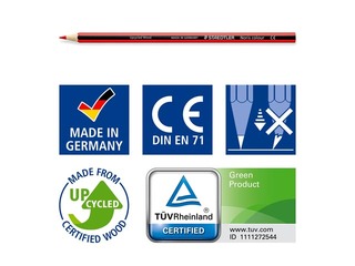 Krāsainie zīmuļi ar asinātājiem Staedtler 185, plastmasas kastē, 288 gab.