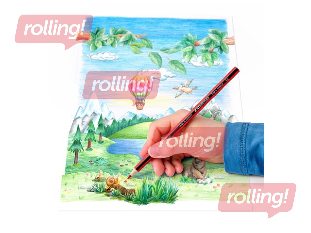 Värvipliiatsid koos teritajatega Staedtler 185, plastikkarbis, 288 tk.