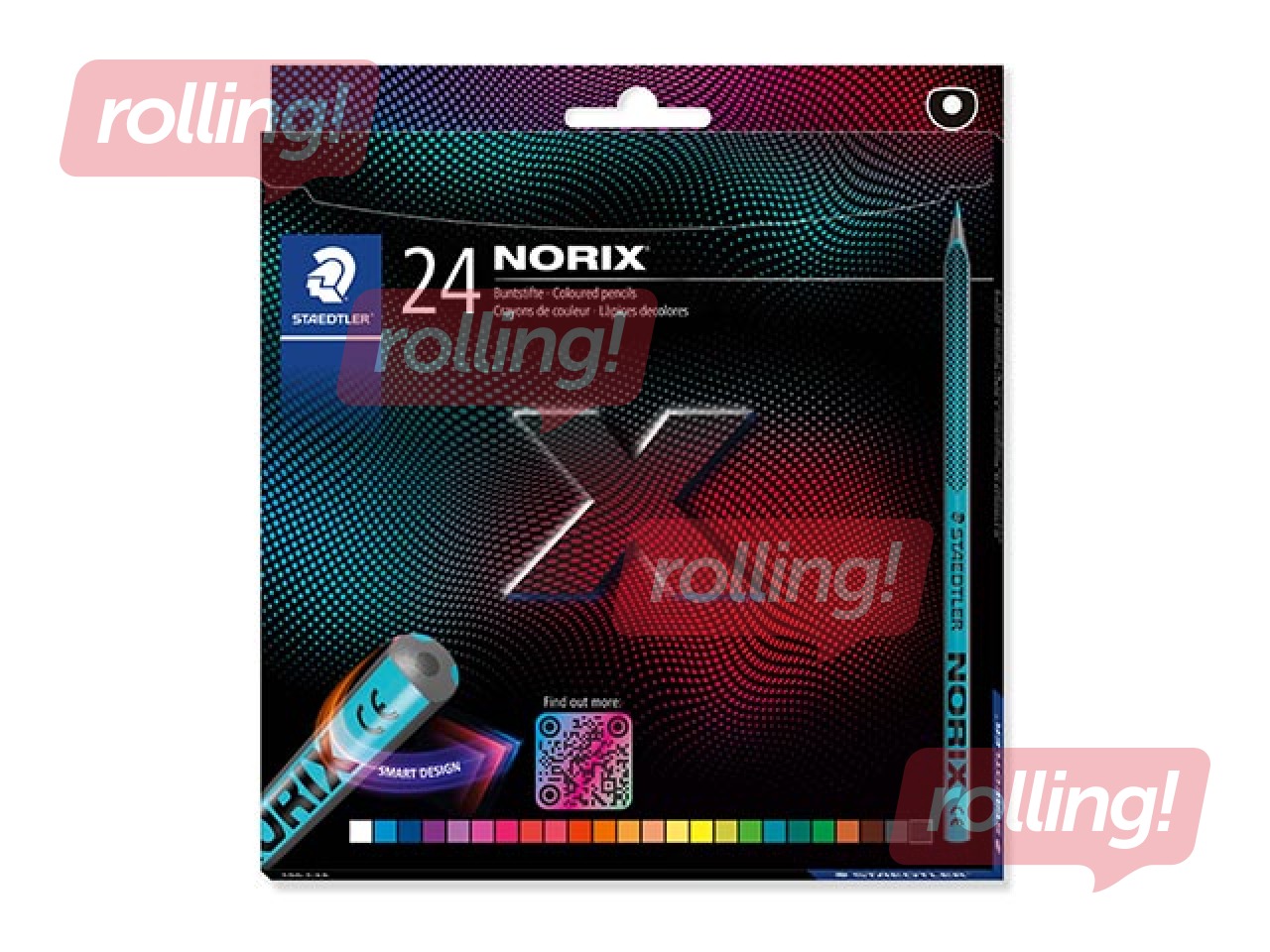 Coloured pencils Staedtler, Norix, 186, 24 pcs.