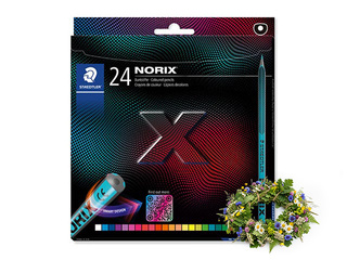 Цветные карандаши Staedtler, Norix, 186, 24 шт. +Подарок к летнему солнцестоянию!