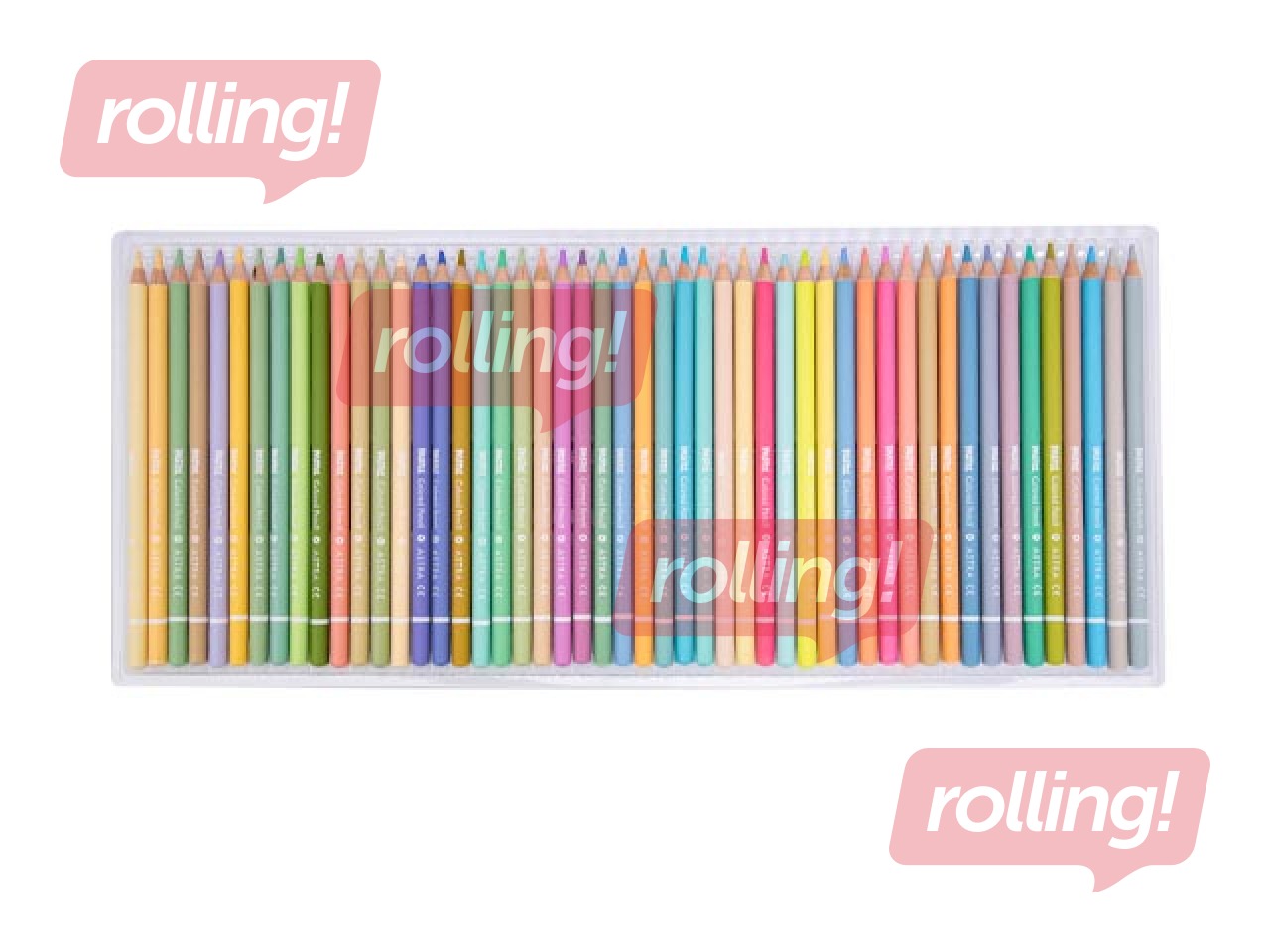 Colored Pencils Astra, Pastel Shades, 50 pcs.