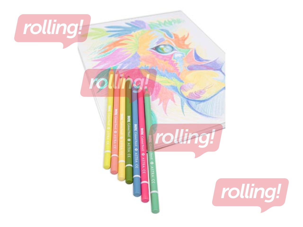 Krāsainie zīmuļi Astra, 50 pasteļkrāsas