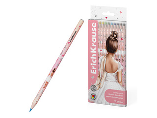 Colored pencils ErichKrause, Pointes, 12 colors