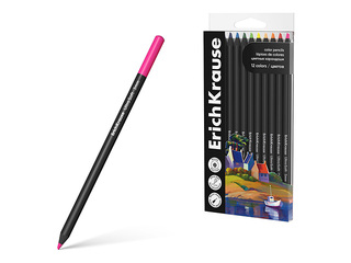 Värvipliiatsid ErichKrause, Art Spirit, puidust, 12 värvi