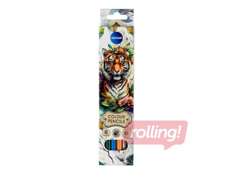 Coloured pencils Tiger, hexagon body, 6 colours