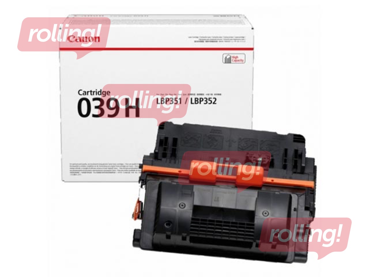 Tonera Kasete Canon 039H, Melna (25000 lpp)