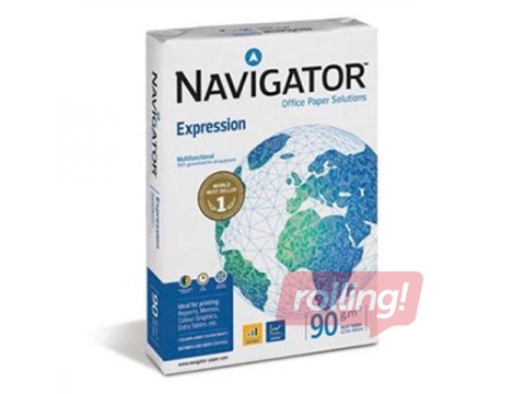 Papīrs Navigator Expression, A4, 90g/m², 500 loksnes