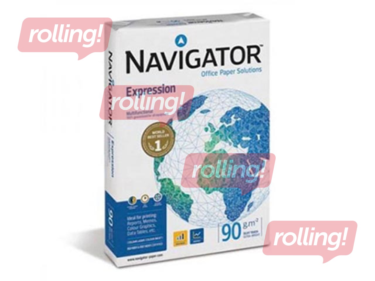 Papīrs Navigator Expression, A4, 90g/m², 500 loksnes