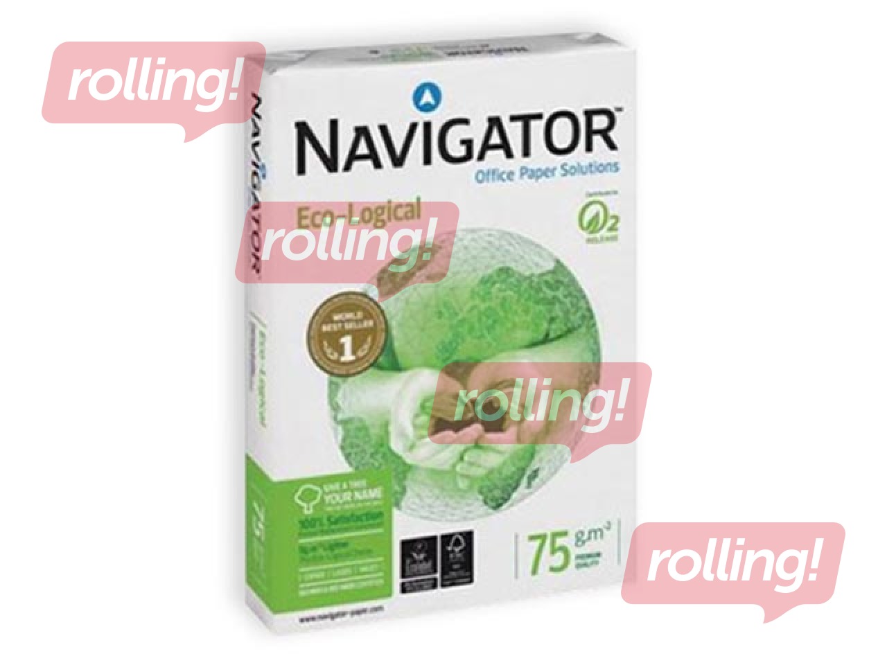 Koopiapaber Navigator Eco-Logical, A4, 75g/m², 500 lehte