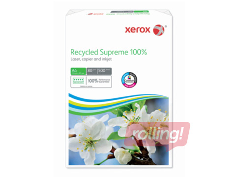 Paber Xerox Recycled Supreme, 100% taaskasutatud, A4, 80g/m², 500 lehte
