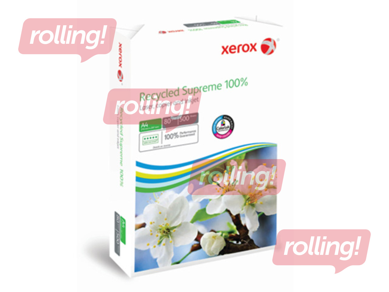 Papīrs Xerox Recycled Supreme, 100% pārstrādāts, A4, 80g/m2, 500 loksnes