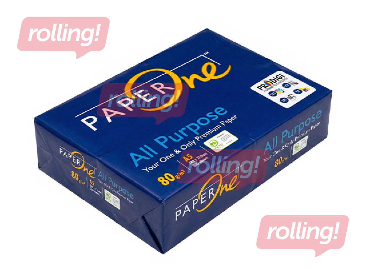 Paber Paper One, All Purpose, 80 g/m², A5, 500 lehte