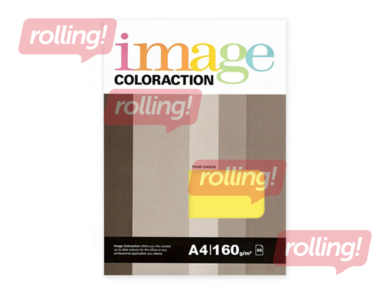 Koopiapaber Image Coloraction 55, A4, kollane, 160g/m², 50 lehte