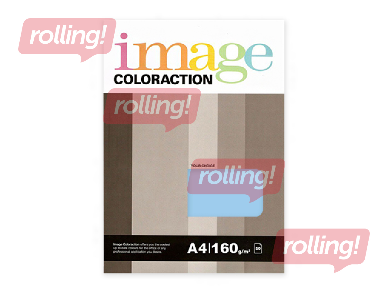 Koopiapaber Image Coloraction, A4, Iceberg/Pale Icy Blue, 160g/m², 50 lehte