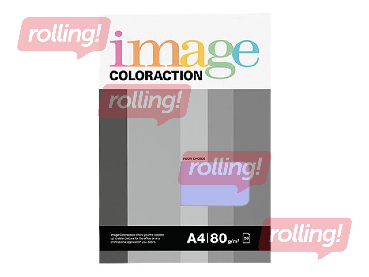 Koopiapaber Image Coloraction, A4, 80 gsm, 50 lehte, Tundra / Mid Lilac