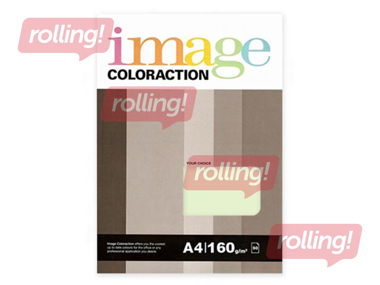 Koopiapaber Image Coloraction 61, A4, heleroheline, 80g/m², 50 lehte