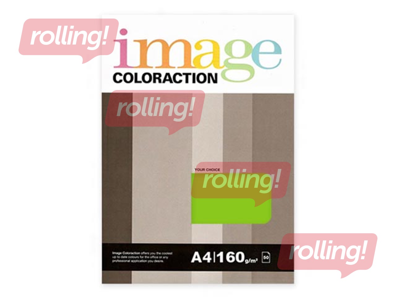 Koopiapaber Image Coloraction, A4, Rio/Neon Green, 80g/m², 50 lehte