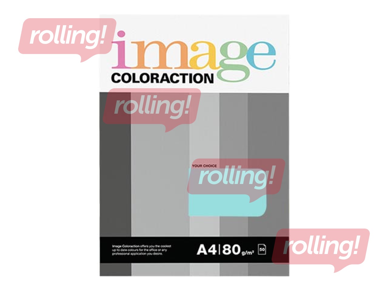 Koopiapaber Image Coloraction, A4, Iceberg/Pale Icy Blue, 80g/m², 50 lehte