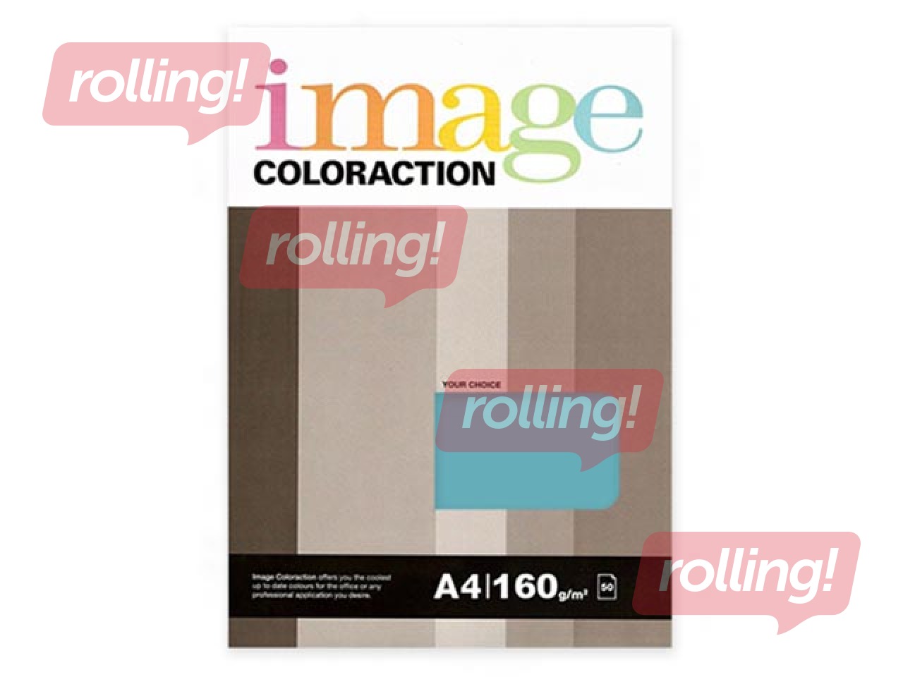 Koopiapaber Image Coloraction 77, A4, Lisbon / Deep Turquoise, veesinine, 80g/m², 50 lehte