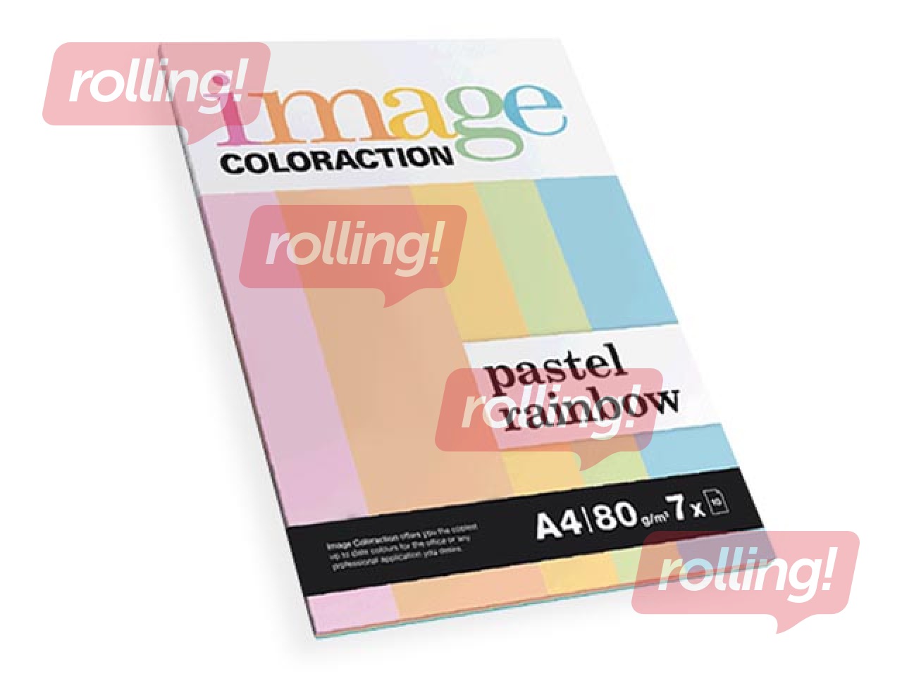 Paper Image Coloraction Rainbow Pastel, A4, 80g/m², 70 sheets
