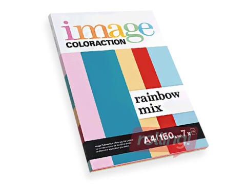 Koopiapaber Image Coloraction Rainbow Mix, A4, 160g/m², 70 lehte