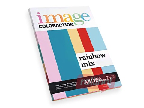 Papīrs Image Coloraction Rainbow Mix, A4, 160g/m², 70 loksnes