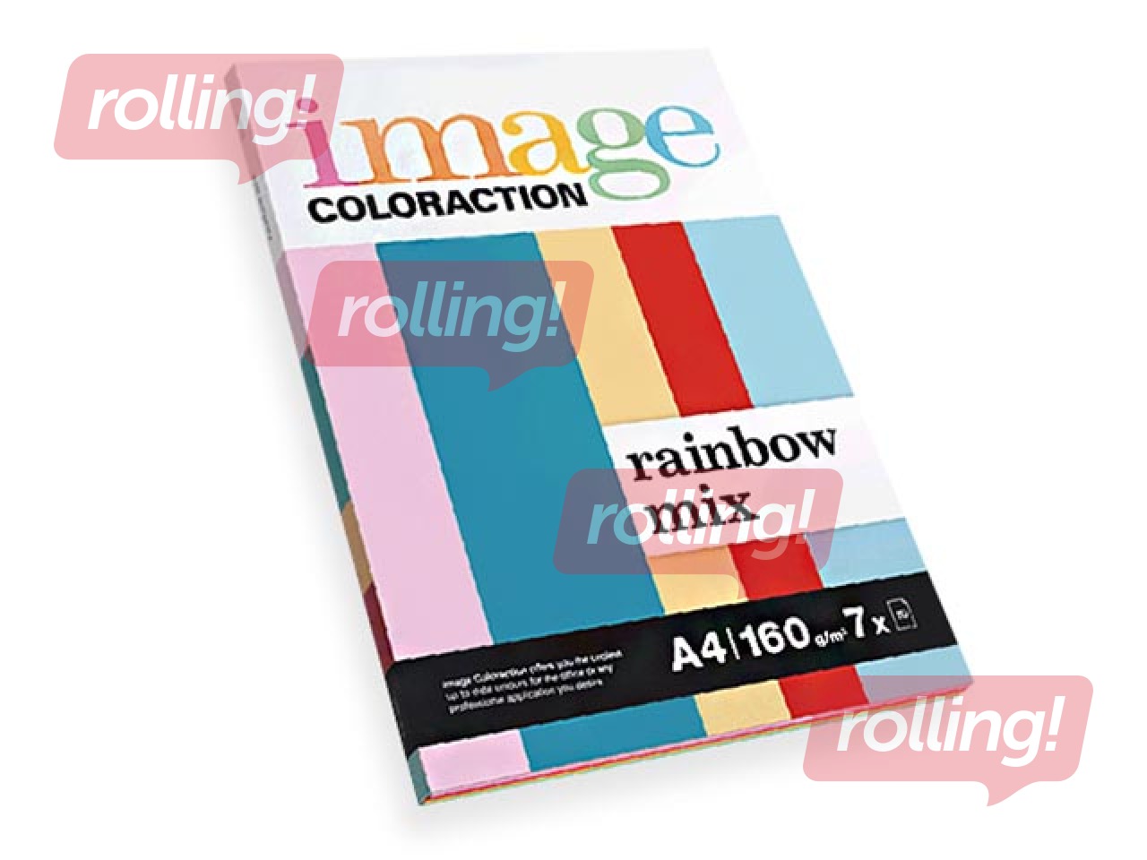 Papīrs Image Coloraction Rainbow Mix, A4, 160g/m², 70 loksnes