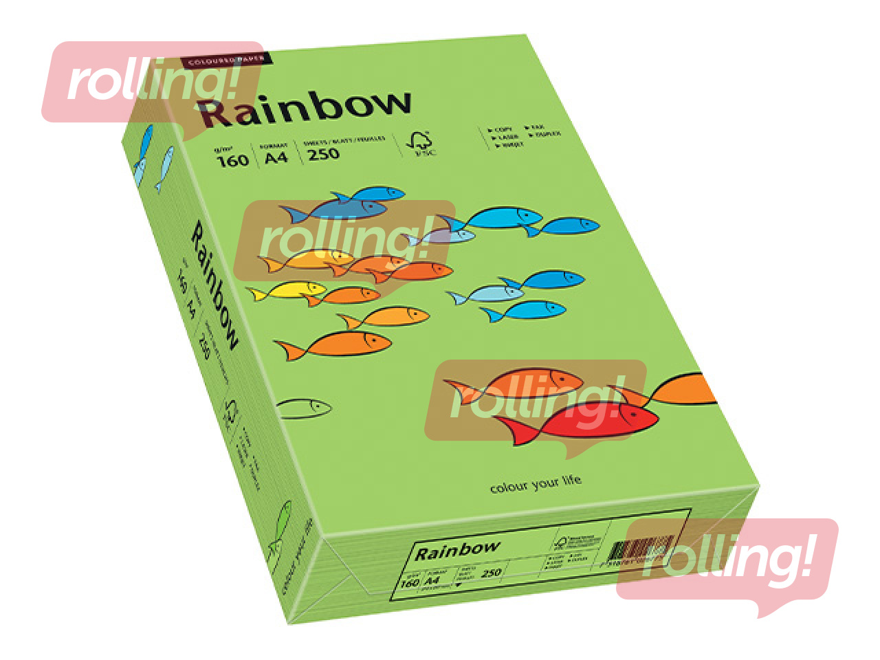 Paber Rainbow 76, A4, 160g/m2, 250 lehte, roheline