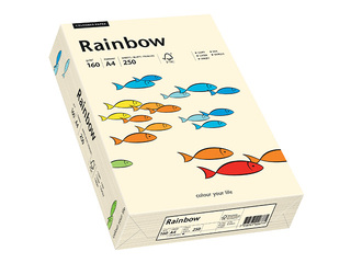 Paber Rainbow 03, A4, 160g/m2, 250 lehte, kreemikas