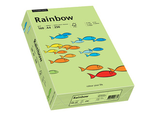 Бумага Rainbow 74, A4, 160г/м2, 250 листов, средне зелёная