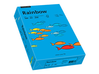 Paper Rainbow 88, A4, 160g/m2, 250 sheets, bright blue