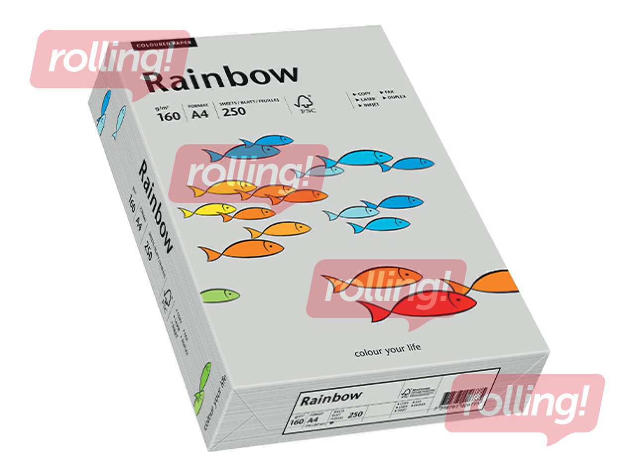 Paber Rainbow 96, A4, 160g/m2, 250 lehte, hall