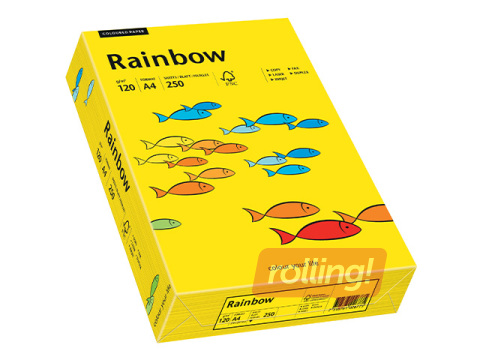 Paber Rainbow 18, A4, 120g/m², 250 lehte, erkkollane