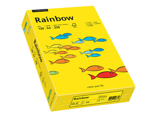 Paber Rainbow 18, A4, 120g/m², 250 lehte, erkkollane