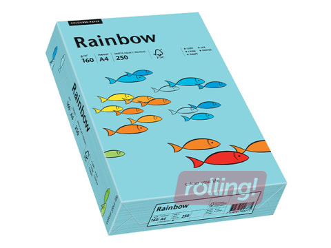 Paber Rainbow 84, A4, 160g/m2, 250 lehte, taevasinine