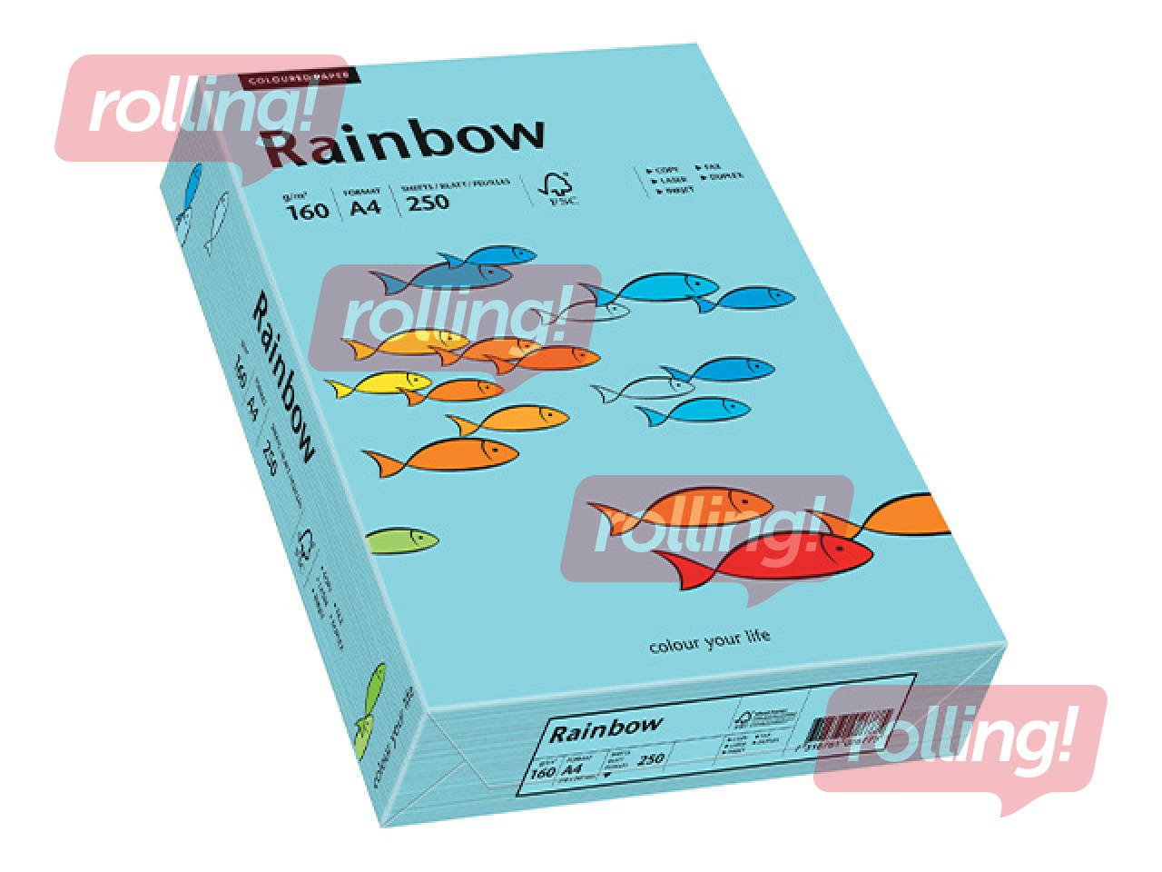 Paber Rainbow 84, A4, 160g/m2, 250 lehte, taevasinine