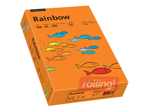 Paber Rainbow 26, A4, 160g/m2, 250 lehte, ereoranž