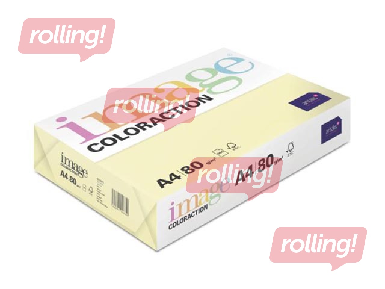 Koopiapaber Image Coloraction, A4, Desert/Pale Yellow, 80g/m², 500 lehte