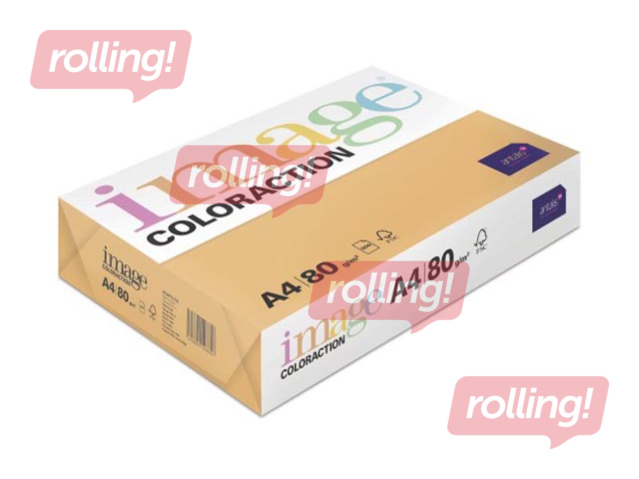 Koopiapaber Image Coloraction, A4, Acapulco/Neoon-oranž, 80g/m², 500 lehte