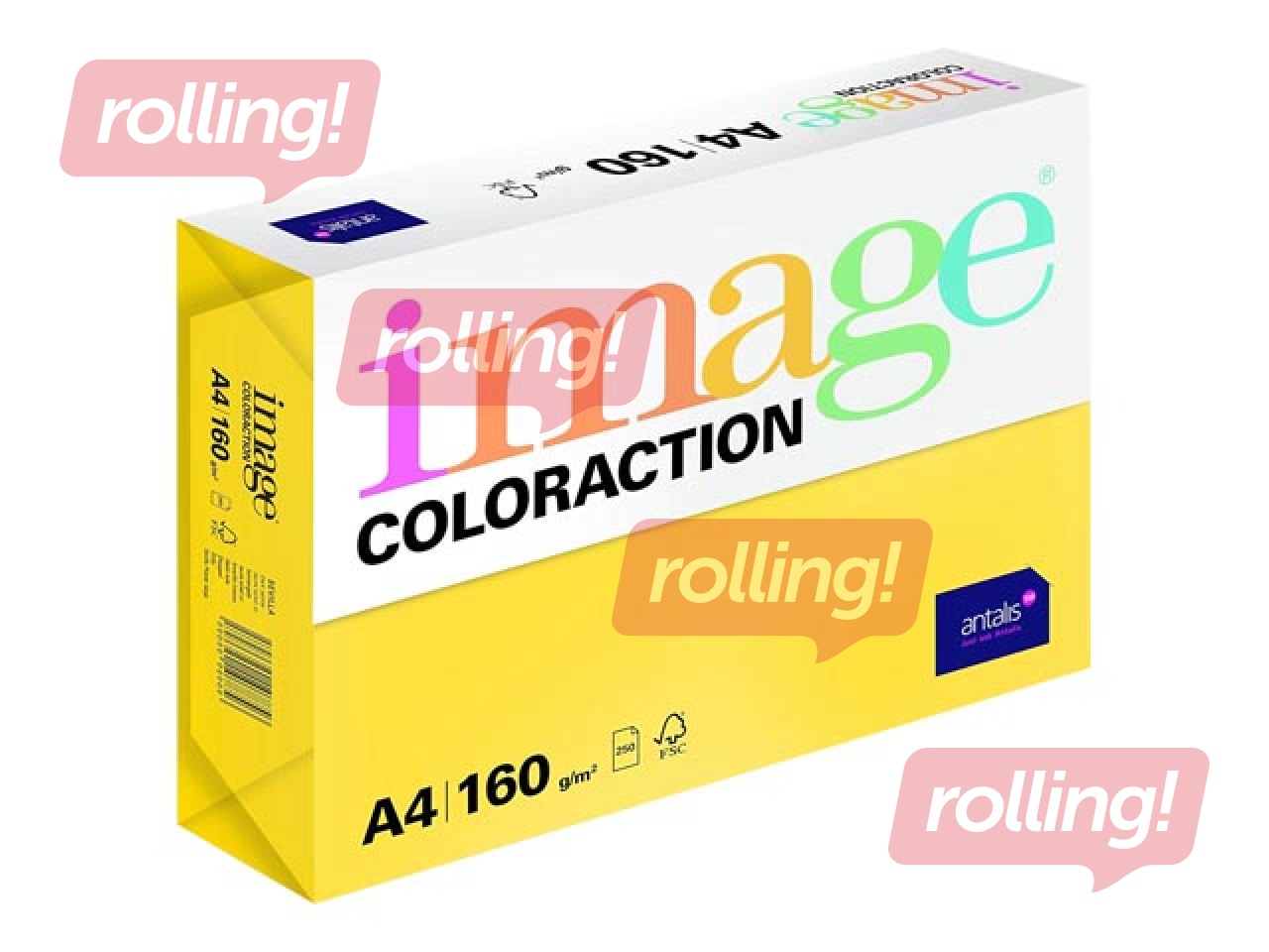 Paber Image Coloraction, A4, Sevilla/tume kollane, 160g/m², 250 lehte