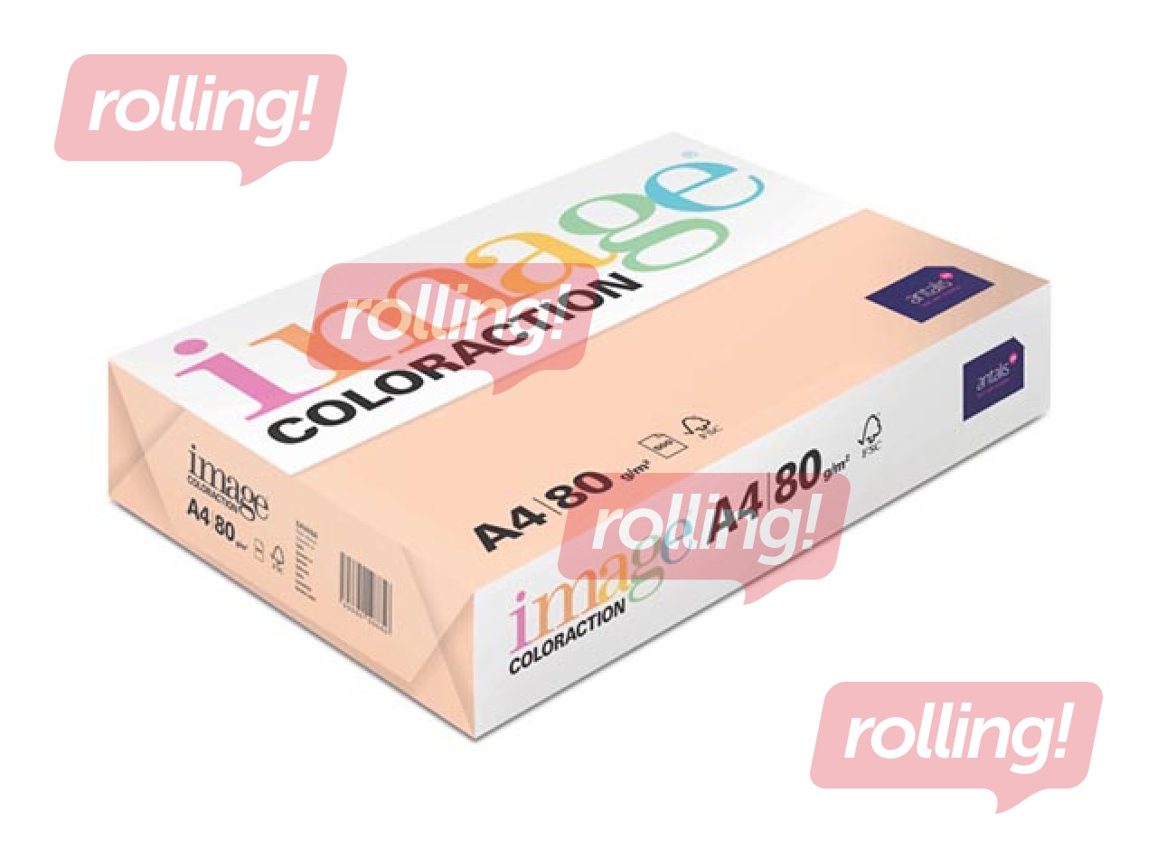 Koopiapaber Image Coloraction, Savana/Pale salmon, A4, 80g/m², 500 lehte