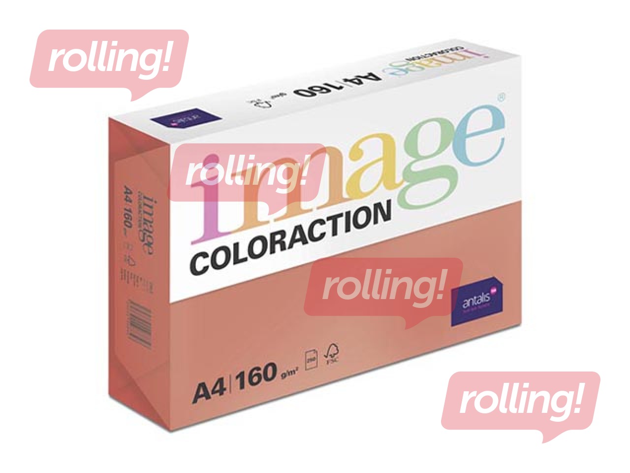Paber Image Coloraction, A4, tumepunane, 160g/m², 250 lehte