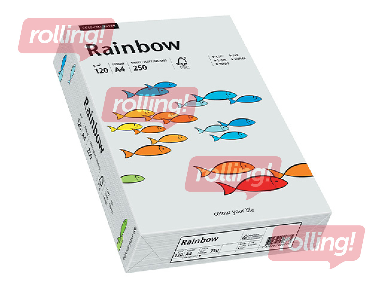 Paber Rainbow 93, A4, 120 g/m², 250 lehte, helehall