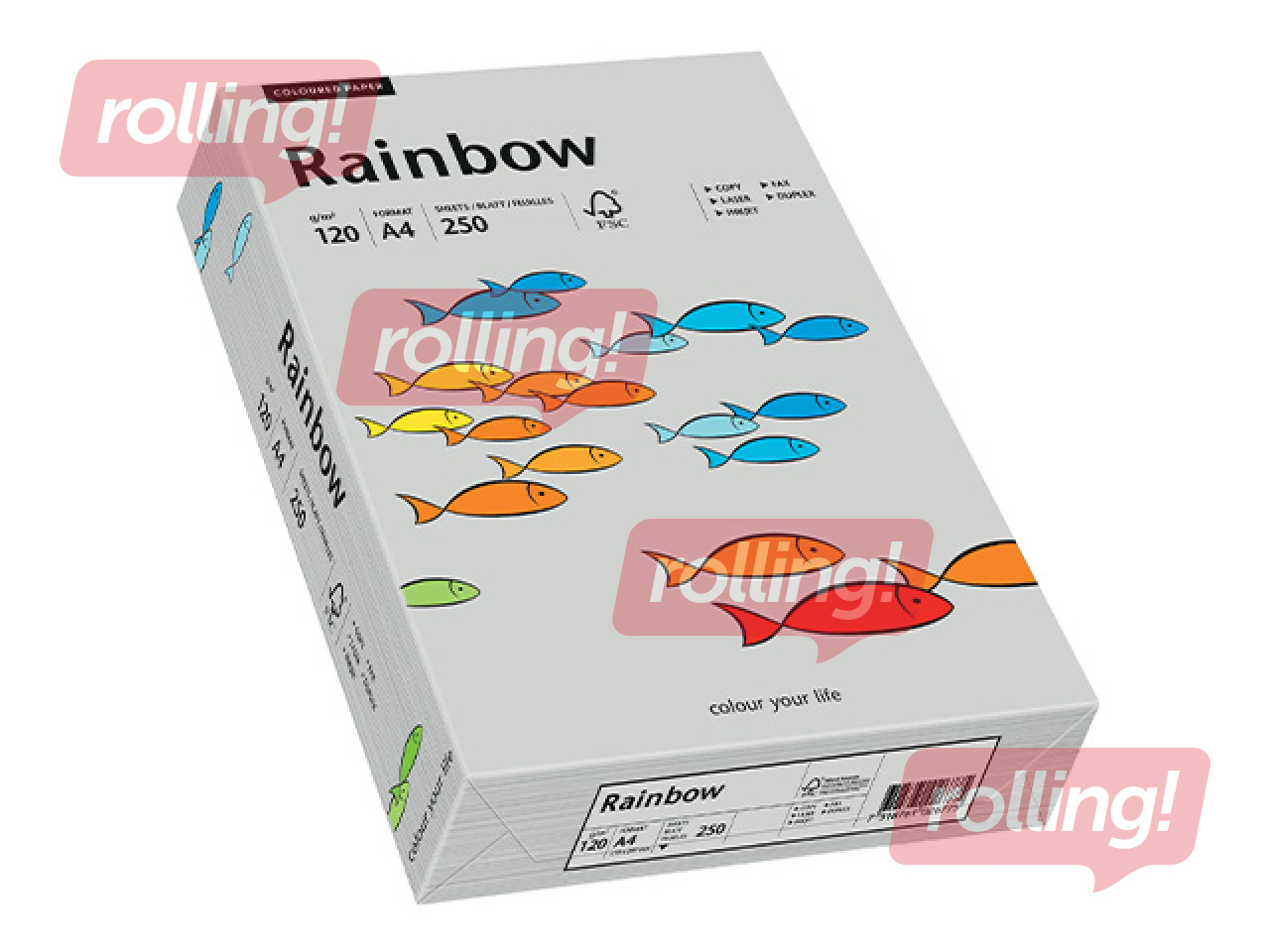 Paber Rainbow 96, A4, 120g/m2, 250 lehte, hall