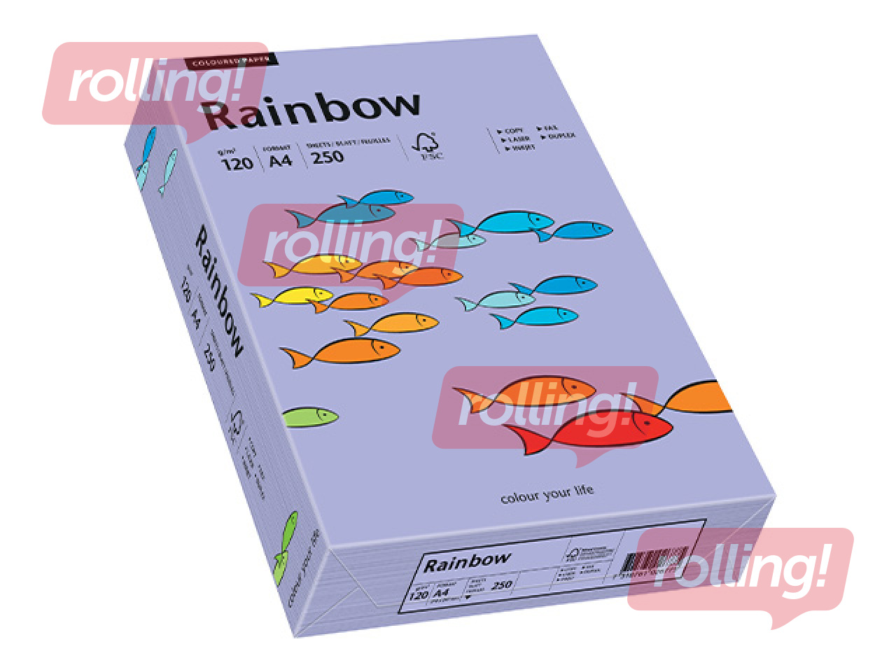Paber Rainbow 60, A4, 120 g/m², 250 lehte, violetne