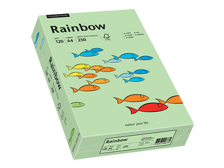 Papīrs Rainbow 75, A4, 120g/m2, 250 loksnes, piparmētru zaļš